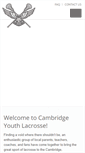 Mobile Screenshot of cambridgeyouthlacrosse.org